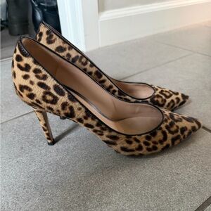 Gianvito Rossi Leopard Print Heels 38.5